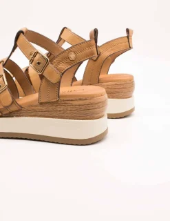 Sandalia Carmela 161390-01 Piel Camel de Mujer
