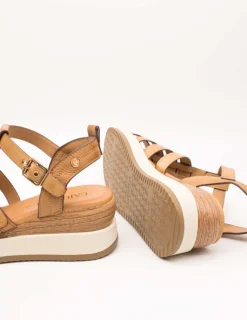 Sandalia Carmela 161390-01 Piel Camel de Mujer