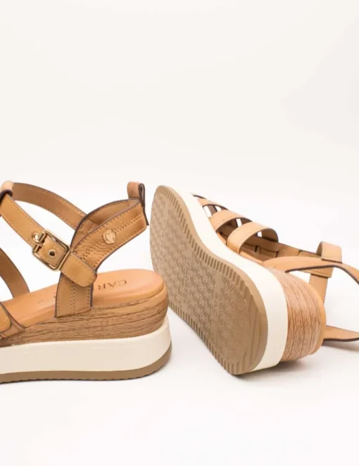 Sandalia Carmela 161390-01 Piel Camel de Mujer