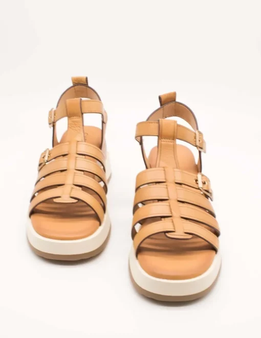 Sandalia Carmela 161390-01 Piel Camel de Mujer
