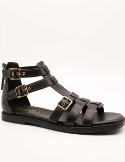 Sandalia Carmela 161397-03 Piel Negro de Mujer