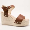 Sandalia Castell 2384 Retro Ciervo Panna de Mujer