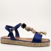 Sandalia Casteller 18-21-868 Vaqueta Electric Azul de Mujer