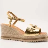 Sandalia Casteller 15-210-891 York Oro de Mujer