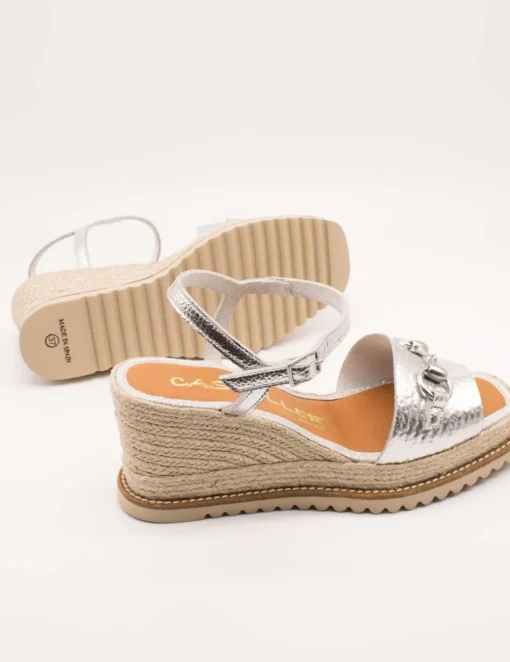 Sandalia Casteller 15-210-891 York Argento de Mujer