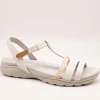 Sandalia Clarks 26171126 Amanda Tealite White Leath