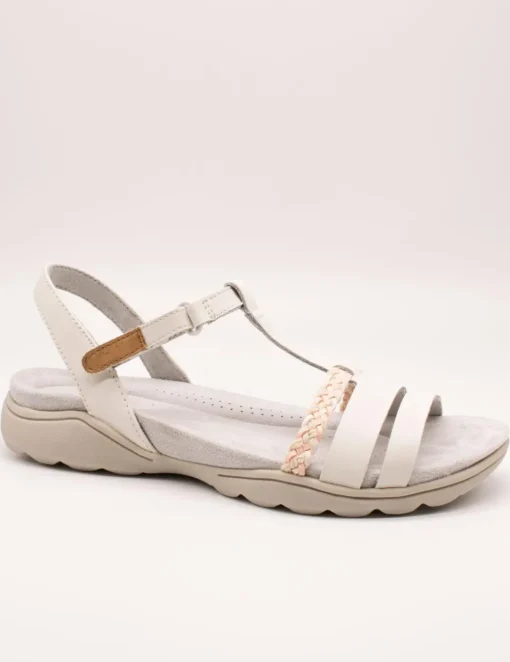 Sandalia Clarks 26171126 Amanda Tealite White Leath