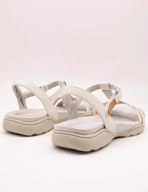 Sandalia Clarks 26171126 Amanda Tealite White Leath