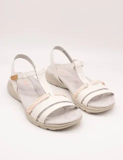 Sandalia Clarks 26171126 Amanda Tealite White Leath