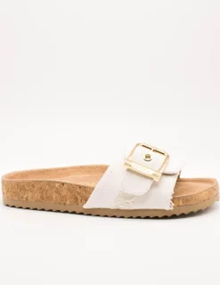 Sandalia Colors Of California BIO503 Blanco de Mujer