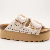 Sandalia Colors Of California BES41 Blanco de Mujer