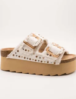 Sandalia Colors Of California BES41 Blanco de Mujer