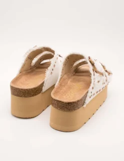 Sandalia Colors Of California BES41 Blanco de Mujer