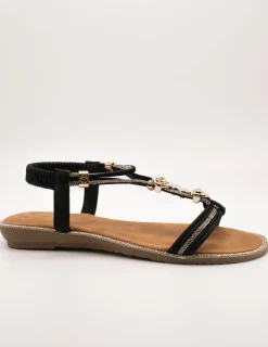 Sandalia Exé 8013-7 Strass Black de Mujer