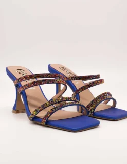 Sandalia Exé Bianca-757 Strass Blue de Mujer
