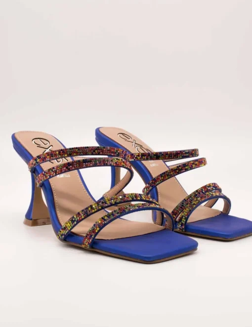 Sandalia Exé Bianca-757 Strass Blue de Mujer