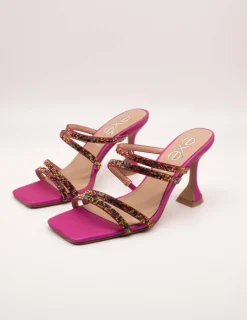 Sandalia Exé Bianca-759 Strass Fuxia de Mujer