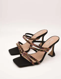 Sandalia Exé Bianca-759 Strass Black de Mujer