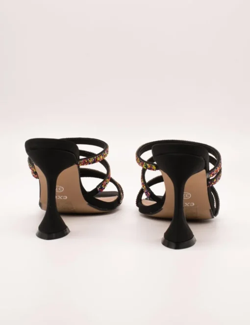 Sandalia Exé Bianca-759 Strass Black de Mujer