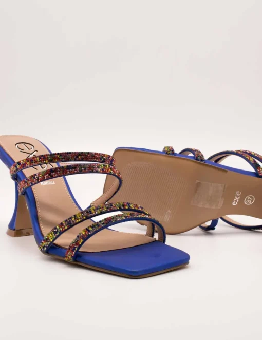Sandalia Exé Bianca-757 Strass Blue de Mujer