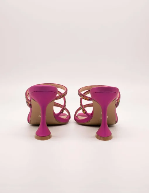 Sandalia Exé Bianca-759 Strass Fuxia de Mujer