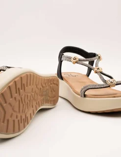 Sandalia Exé BZX33170-002 Strass Black de Mujer