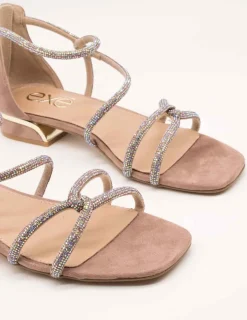 Sandalia Exé Mara-459 Strass Taupe de Mujer