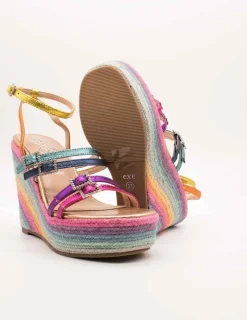 Sandalia Exé Naomi-927 Metallic Multicolor de Mujer