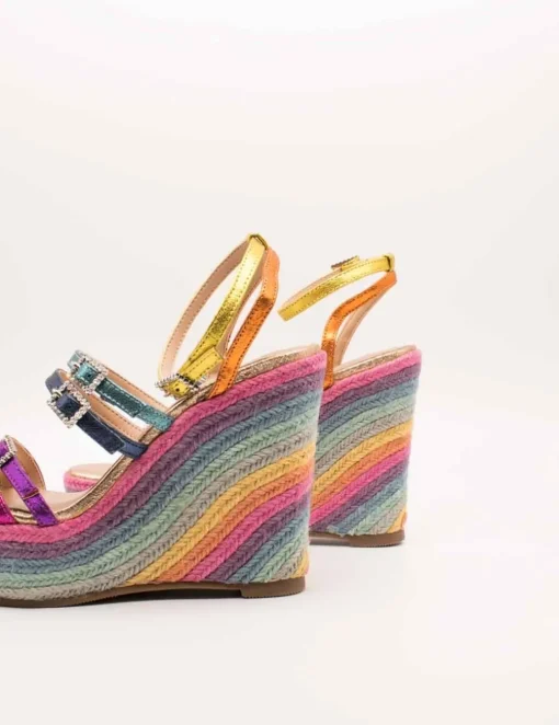 Sandalia Exé Naomi-927 Metallic Multicolor de Mujer
