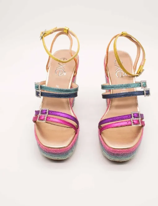Sandalia Exé Naomi-927 Metallic Multicolor de Mujer