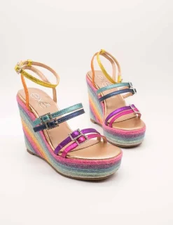 Sandalia Exé Naomi-927 Metallic Multicolor de Mujer