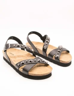 Sandalia Geox D25SYJ Brionia black de mujer.