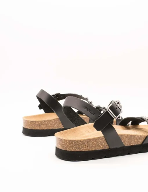 Sandalia Geox D25SYJ Brionia black de mujer.