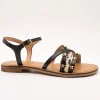 Sandalia Geox D55YMD 01JQS C0127 Maddalusiac Black de Mujer