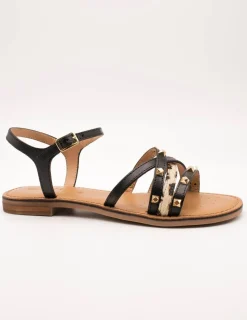 Sandalia Geox D55YMD 01JQS C0127 Maddalusiac Black de Mujer