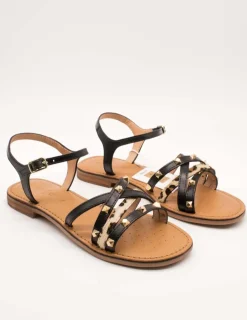 Sandalia Geox D55YMD 01JQS C0127 Maddalusiac Black de Mujer