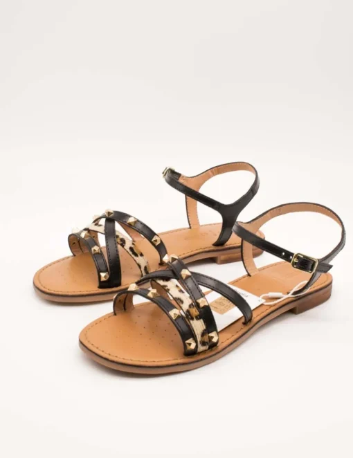 Sandalia Geox D55YMD 01JQS C0127 Maddalusiac Black de Mujer