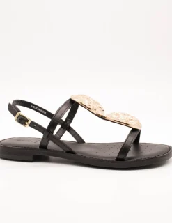 Sandalia Geox D55YMF 0001J C9999 Maddalusiac Black de Mujer