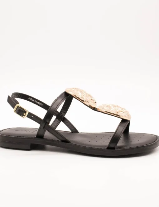 Sandalia Geox D55YMF 0001J C9999 Maddalusiac Black de Mujer