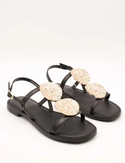 Sandalia Geox D55YMF 0001J C9999 Maddalusiac Black de Mujer