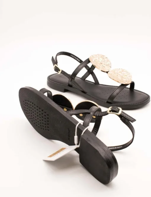 Sandalia Geox D55YMF 0001J C9999 Maddalusiac Black de Mujer