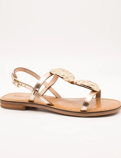 Sandalia Geox D55YMF 000N0 C2012 Maddalusiac Gold de Mujer