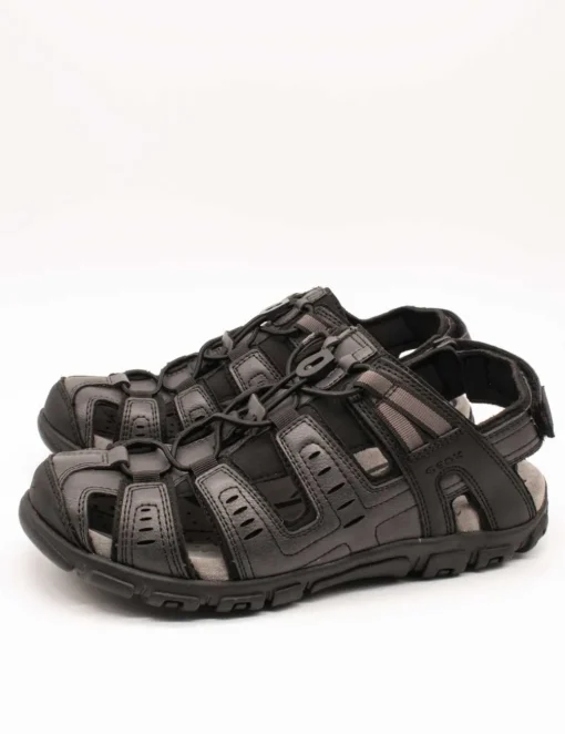 Sandalia Geox U4524C 000ME C9999 Strada Black de Hombre