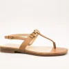 Sandalia Guess FLJREL LEA21 Reality Tan de Mujer