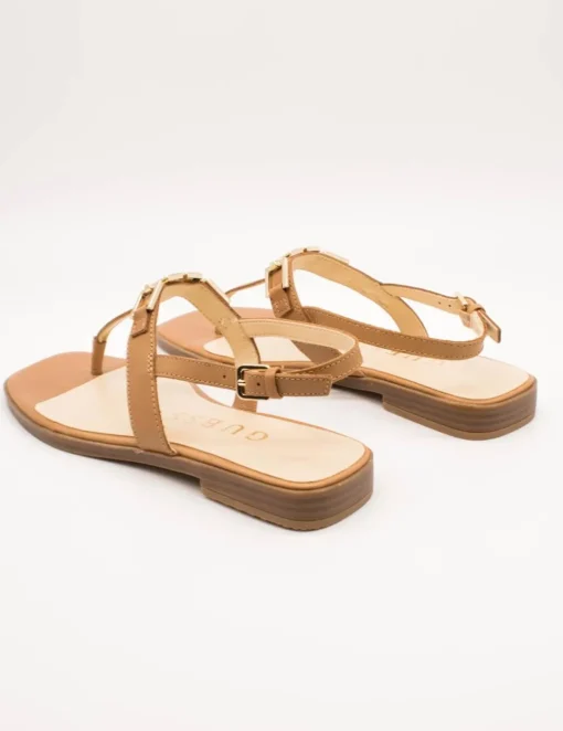 Sandalia Guess FLJREL LEA21 Reality Tan de Mujer