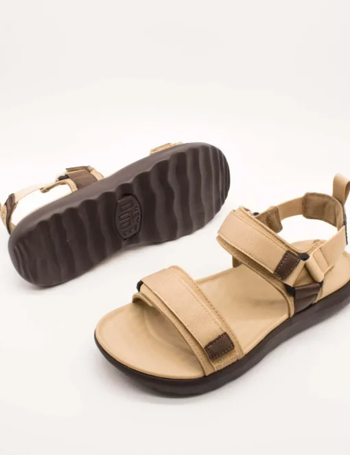 Sandalia Hey Dude Carson Sport Beige de Hombre