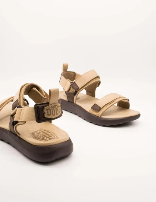 Sandalia Hey Dude Carson Sport Beige de Hombre