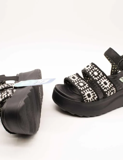 Sandalia Hey Dude HD43200-066 Delray Black de Mujer