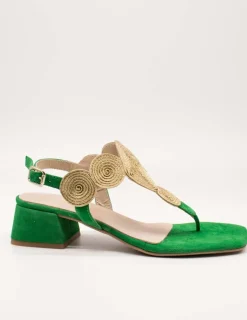 Sandalia Kess 22812 Ante Grass Green de Mujer