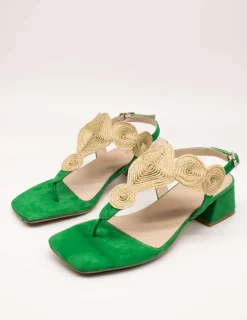 Sandalia Kess 22812 Ante Grass Green de Mujer